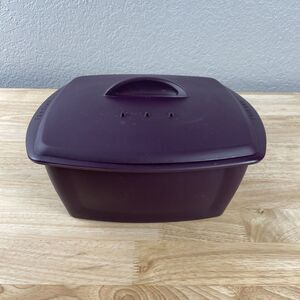 Epicure Multipurpose Steamer - 3 Piece Silicone  Deep Purple Healthy Cooking